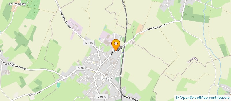 localisation de l'entreprise MONSIEUR JEAN-CLAUDE CAILLE  BERTRY