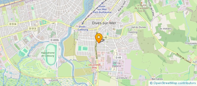 localisation de l'entreprise MONSIEUR JEAN-CLAUDE CALLOUET  DIVES-SUR-MER