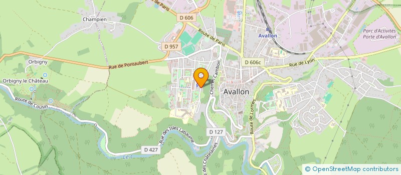 localisation de l'entreprise MONSIEUR JEAN CLAUDE CAMBUZAT  AVALLON