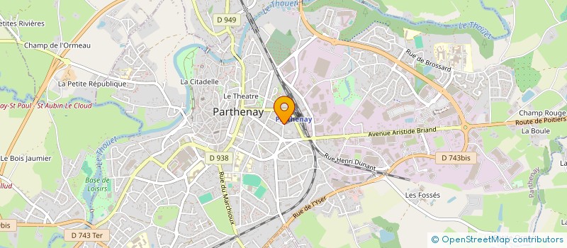 localisation de l'entreprise MONSIEUR JEAN CLAUDE CANTIN  PARTHENAY