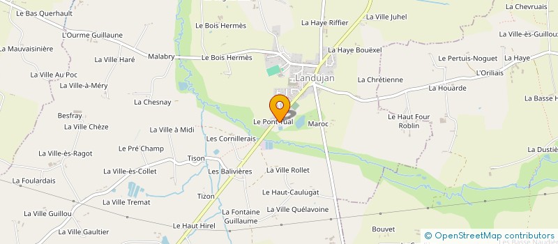 localisation de l'entreprise MONSIEUR JEAN-CLAUDE CARESMEL  LANDUJAN