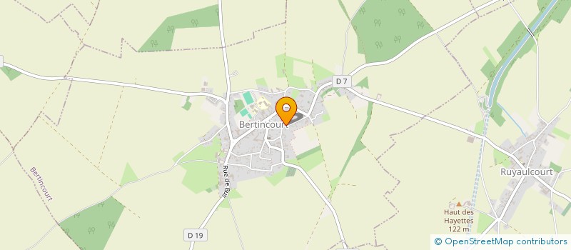 localisation de l'entreprise MONSIEUR JEAN-CLAUDE CARLIER  BERTINCOURT