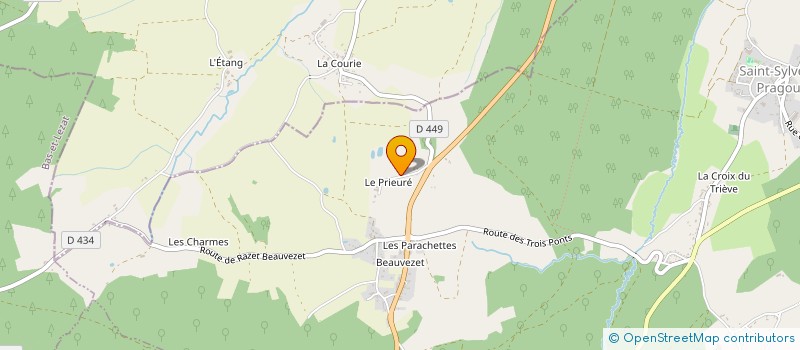 localisation de l'entreprise MONSIEUR JEAN-CLAUDE CARTAILLER à SAINT-SYLVESTRE-PRAGOULIN