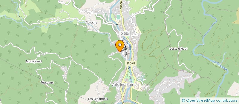 localisation de l'entreprise MONSIEUR JEAN CLAUDE CASIMIR  VALS-LES-BAINS