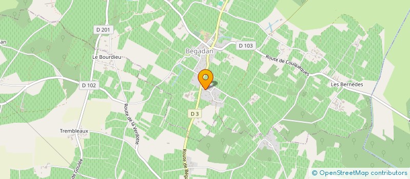 localisation de l'entreprise MONSIEUR JEAN-CLAUDE CASTAING  BEGADAN