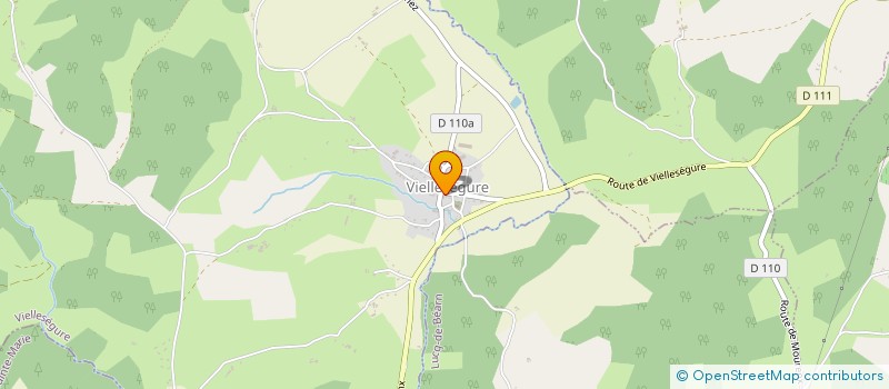 localisation de l'entreprise MONSIEUR JEAN CLAUDE CAZANAVE  VIELLESEGURE