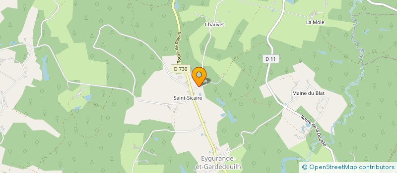 localisation de l'entreprise MONSIEUR JEAN-CLAUDE CAZAUBON  EYGURANDE-ET-GARDEDEUIL