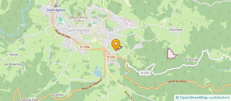 localisation de l'entreprise MONSIEUR JEAN-CLAUDE CHALENCON  SAINT-AGREVE