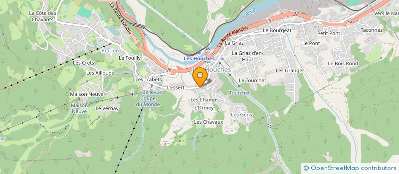 localisation de l'entreprise MONSIEUR JEAN-CLAUDE CHAPOUTON  LES HOUCHES