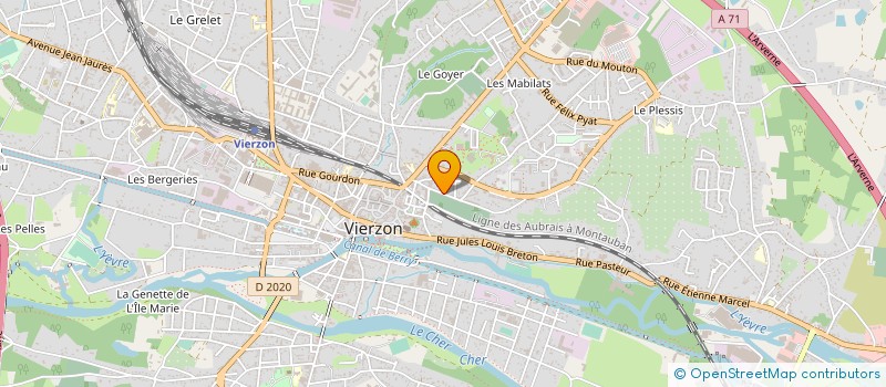 localisation de l'entreprise MONSIEUR JEAN-CLAUDE CHAPPERON  VIERZON