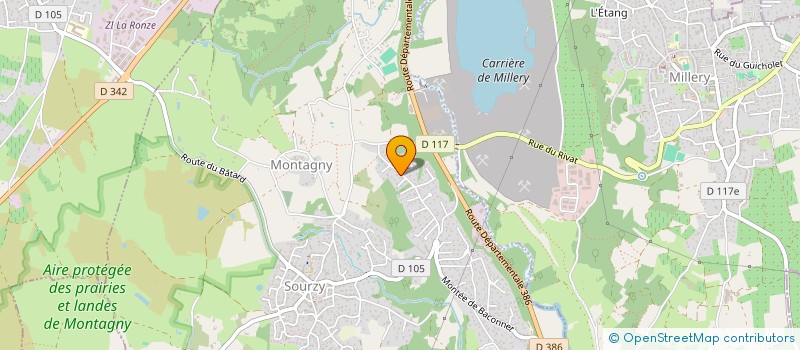 localisation de l'entreprise MONSIEUR JEAN CLAUDE CHAPUIS  MONTAGNY