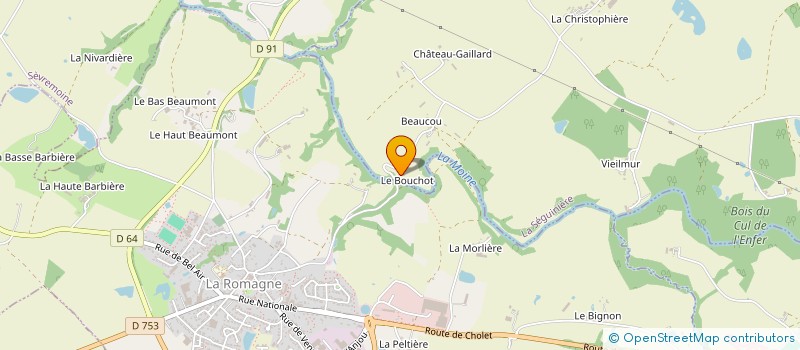 localisation de l'entreprise MONSIEUR JEAN-CLAUDE CHARAUDEAU  LA SEGUINIERE