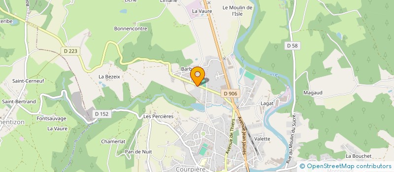localisation de l'entreprise MONSIEUR JEAN CLAUDE CHATAIGNER à COURPIERE