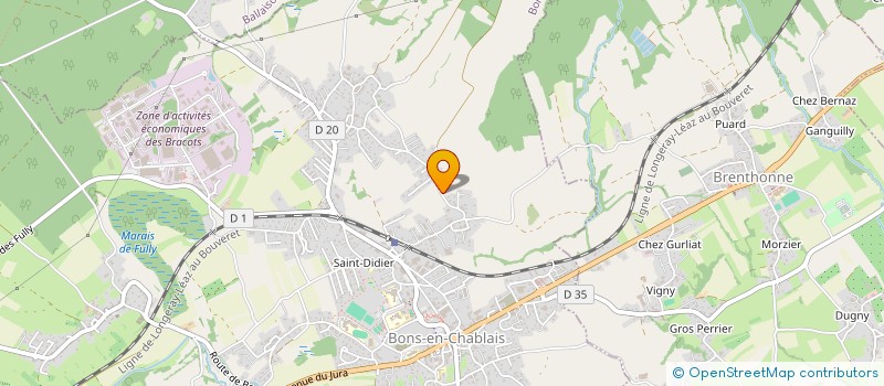 localisation de l'entreprise MONSIEUR JEAN-CLAUDE CHAVANNE  BONS-EN-CHABLAIS