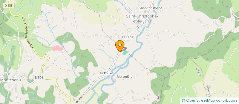 localisation de l'entreprise MONSIEUR JEAN-CLAUDE CHENEVIER à SAINT LAURENT D'ONAY