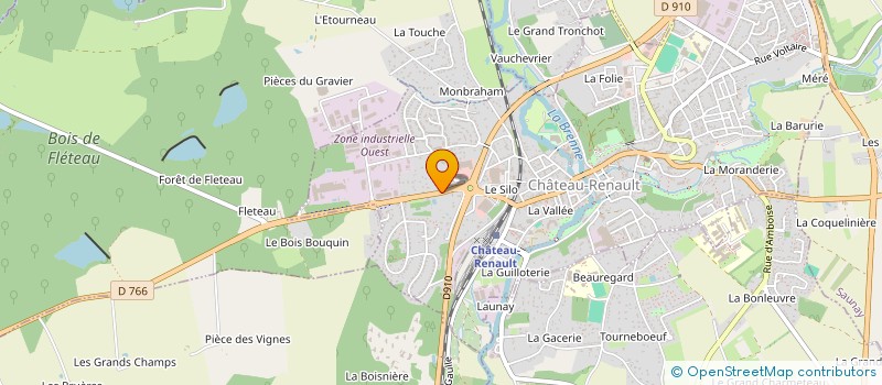 localisation de l'entreprise MONSIEUR JEAN-CLAUDE CHEREAU  CHATEAU-RENAULT