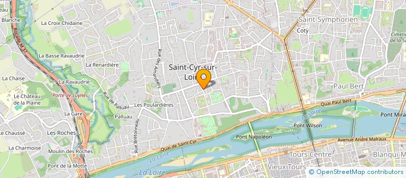 localisation de l'entreprise MONSIEUR JEAN-CLAUDE CHEVREUIL  SAINT-CYR-SUR-LOIRE