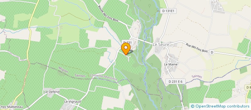 localisation de l'entreprise MONSIEUR JEAN-CLAUDE CHURLAUD  MIGRON