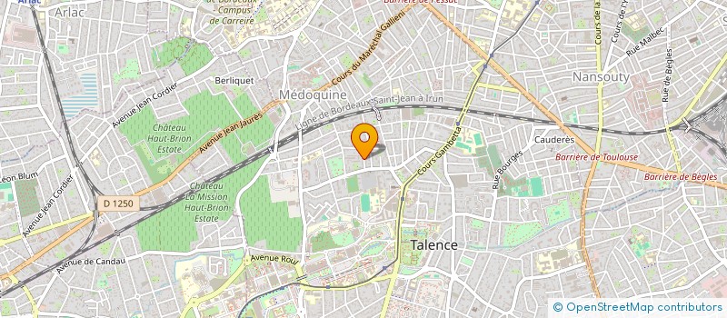 localisation de l'entreprise MONSIEUR JEAN-CLAUDE CLEMENT à TALENCE