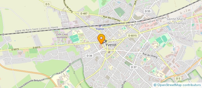 localisation de l'entreprise MONSIEUR JEAN-CLAUDE COCAGNE  YVETOT