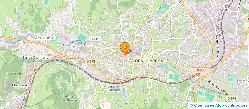 localisation de l'entreprise MONSIEUR JEAN-CLAUDE COLL  LONS-LE-SAUNIER