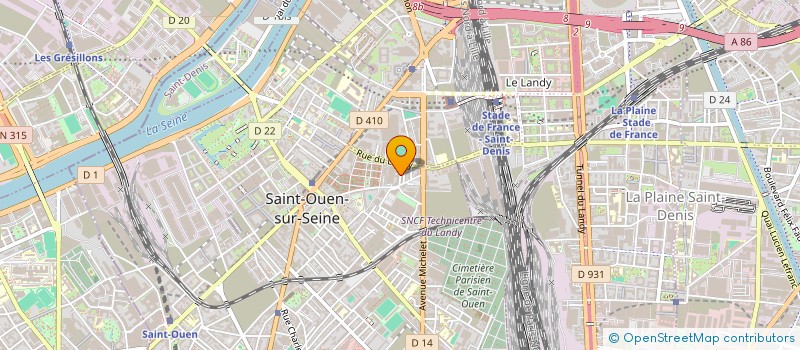 localisation de l'entreprise MONSIEUR JEAN CLAUDE COMPAGNON à SAINT-OUEN-SUR-SEINE