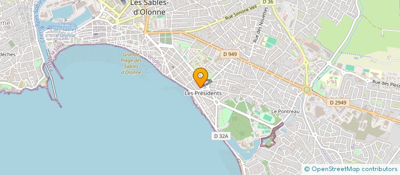 localisation de l'entreprise MONSIEUR JEAN-CLAUDE COQUELIN à LES SABLES D'OLONNE