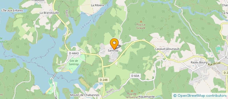 localisation de l'entreprise MONSIEUR JEAN CLAUDE COUDERT à RAZES