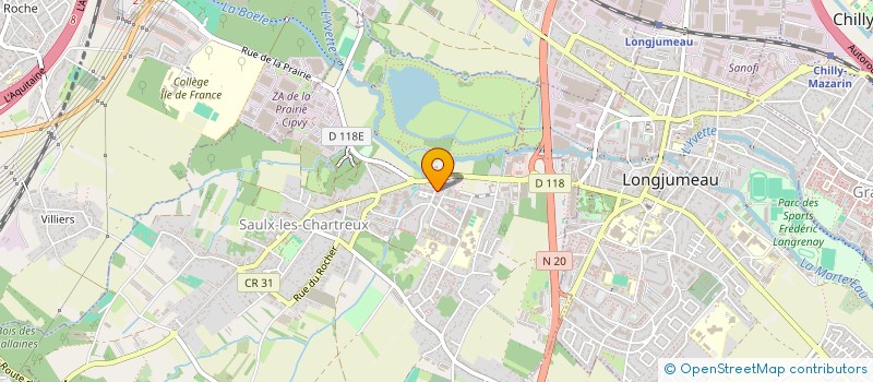 localisation de l'entreprise MONSIEUR JEAN-CLAUDE COUDRAU  SAULX-LES-CHARTREUX