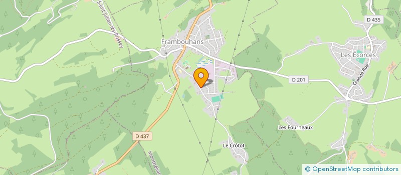 localisation de l'entreprise MONSIEUR JEAN CLAUDE COURVOISIER  FRAMBOUHANS