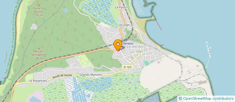 localisation de l'entreprise MONSIEUR JEAN CLAUDE COUTREAU  LE VERDON-SUR-MER