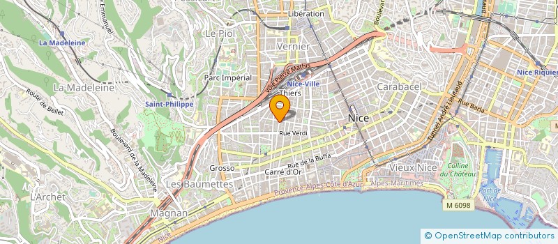 localisation de l'entreprise MONSIEUR JEAN CLAUDE CROZAT à NICE