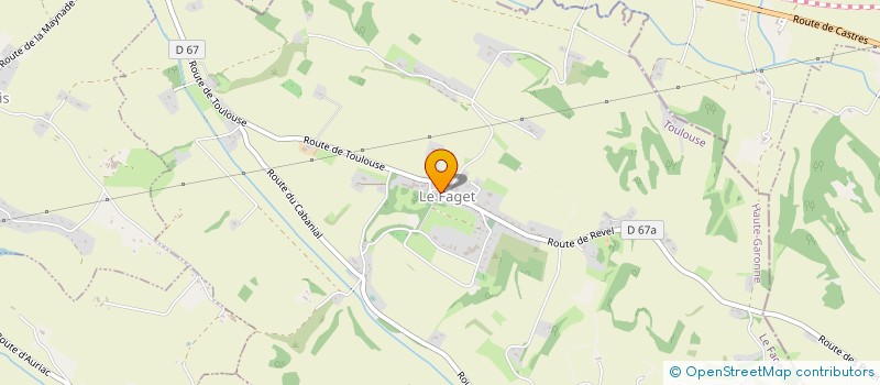 localisation de l'entreprise MONSIEUR JEAN-CLAUDE CRUZEL  LE FAGET