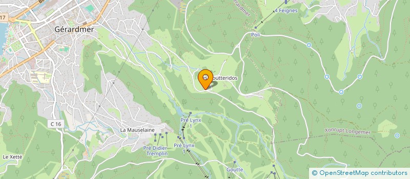 localisation de l'entreprise MONSIEUR JEAN-CLAUDE CUNY  GERARDMER