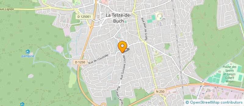 localisation de l'entreprise MONSIEUR JEAN-CLAUDE CUSSAC  LA TESTE-DE-BUCH