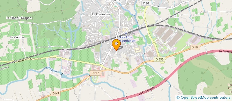 localisation de l'entreprise MONSIEUR JEAN-CLAUDE DAHI  LES ARCS