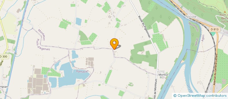 localisation de l'entreprise MONSIEUR JEAN-CLAUDE DALLIES  MONHEURT