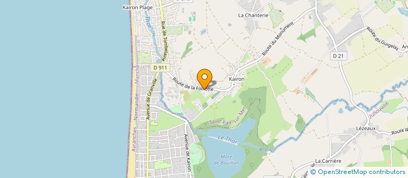 localisation de l'entreprise MONSIEUR JEAN-CLAUDE DANIEL  SAINT-PAIR-SUR-MER