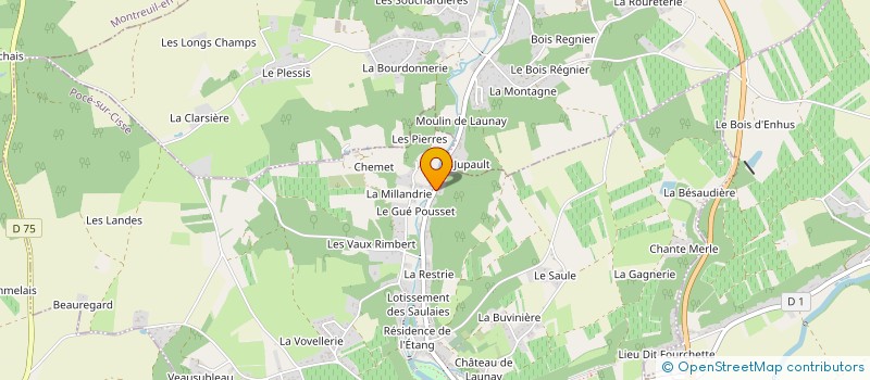 localisation de l'entreprise MONSIEUR JEAN-CLAUDE DANIEL  POCE-SUR-CISSE