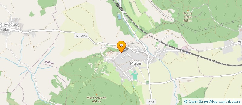 localisation de l'entreprise MONSIEUR JEAN-CLAUDE DANIEL MONTENOISE  MALAIN