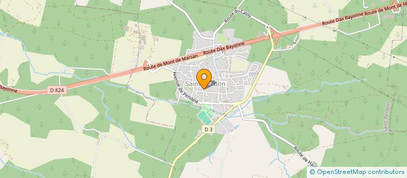 localisation de l'entreprise MONSIEUR JEAN CLAUDE DAUGREILH  SAINT-PERDON