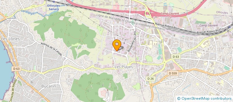 localisation de l'entreprise MONSIEUR JEAN CLAUDE DAUVERGNE à SIX-FOURS-LES-PLAGES