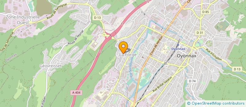 localisation de l'entreprise MONSIEUR JEAN-CLAUDE DAVID à OYONNAX
