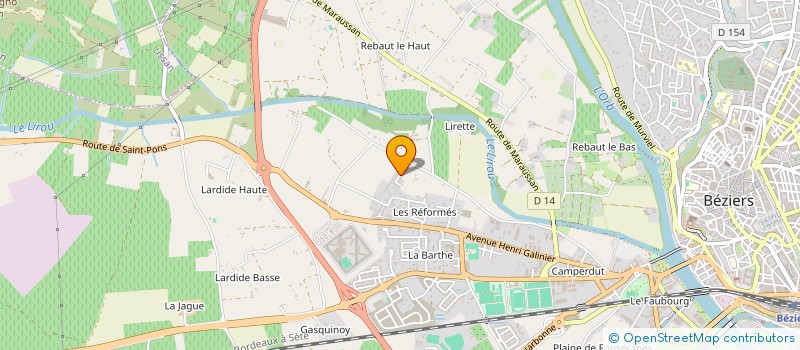 localisation de l'entreprise MONSIEUR JEAN-CLAUDE DE LA ASUNCION  BEZIERS