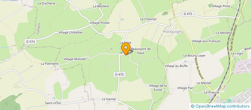 localisation de l'entreprise MONSIEUR JEAN CLAUDE DE ROUDOUKINE  FOLLIGNY