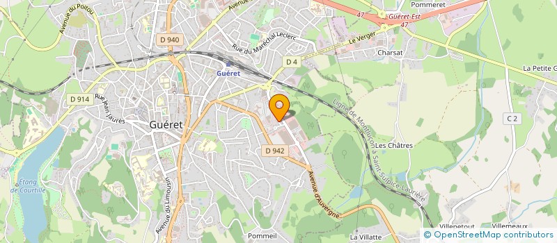 localisation de l'entreprise MONSIEUR JEAN-CLAUDE DE SOUSA MARTINS à GUERET