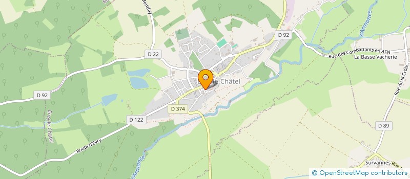 localisation de l'entreprise MONSIEUR JEAN-CLAUDE DEBRABANDERE  ERVY LE CHATEL