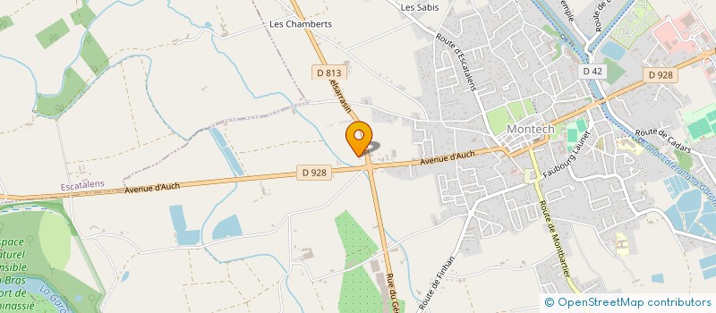 localisation de l'entreprise MONSIEUR JEAN CLAUDE DECUY  MONTECH