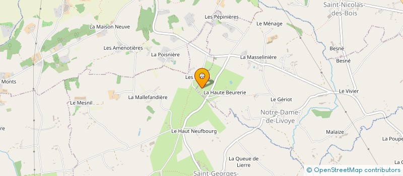 localisation de l'entreprise MONSIEUR JEAN CLAUDE DEGANE  NOTRE-DAME-DE-LIVOYE