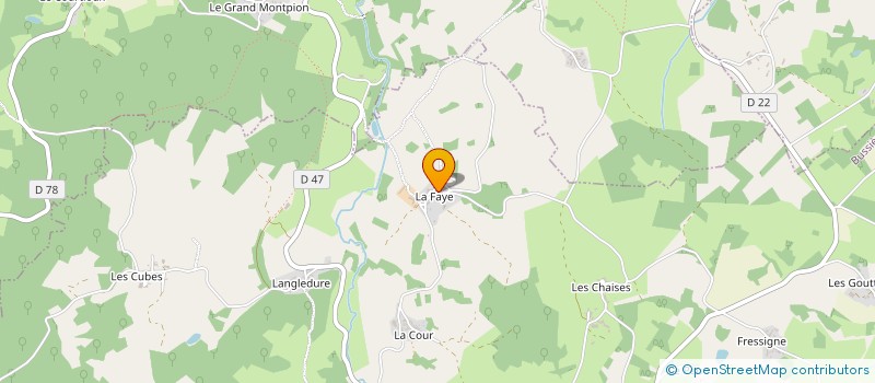 localisation de l'entreprise MONSIEUR JEAN CLAUDE DELATRONCHETTE  BUSSIERE-DUNOISE